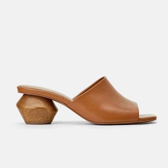 Zara Shoes - ZARA Geometric Heel Mules